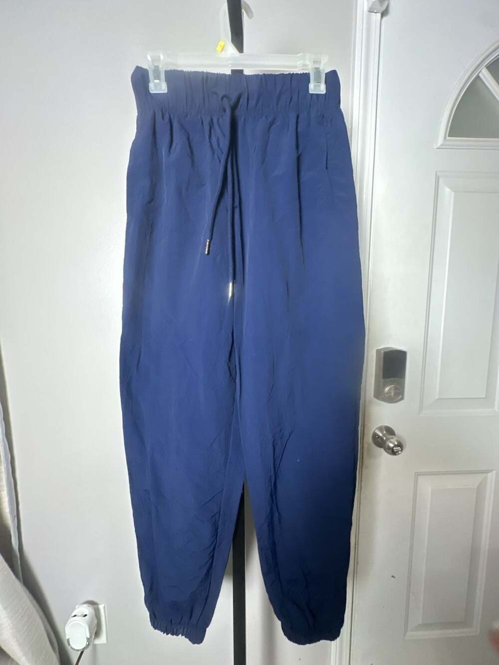 Zenana Women's Navy Blue Lightweight Drawstring Elastic Waist Jogger Pants#957